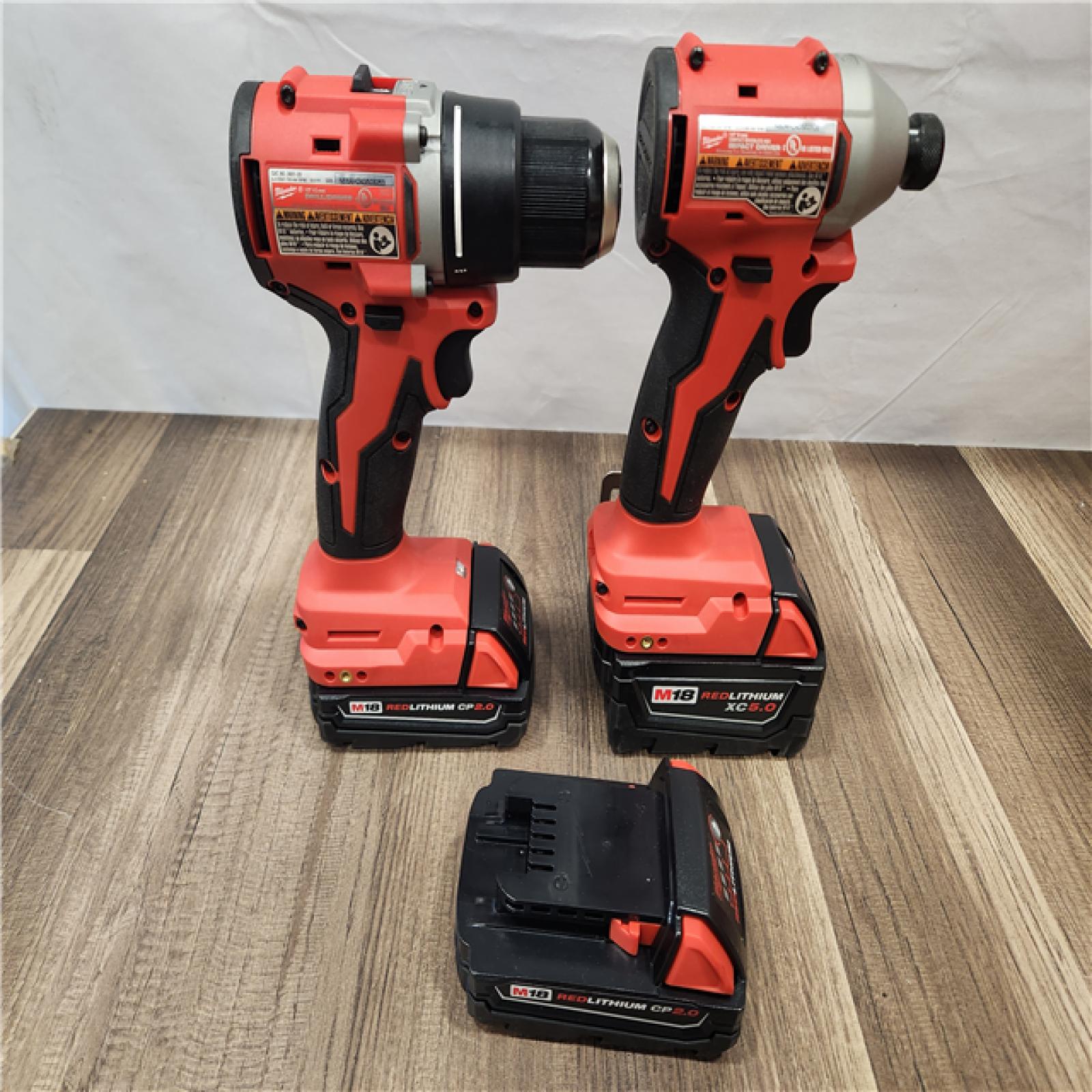 AS-IS- Milwaukee M18 Compact Brushless 2-Tool Combo Kit