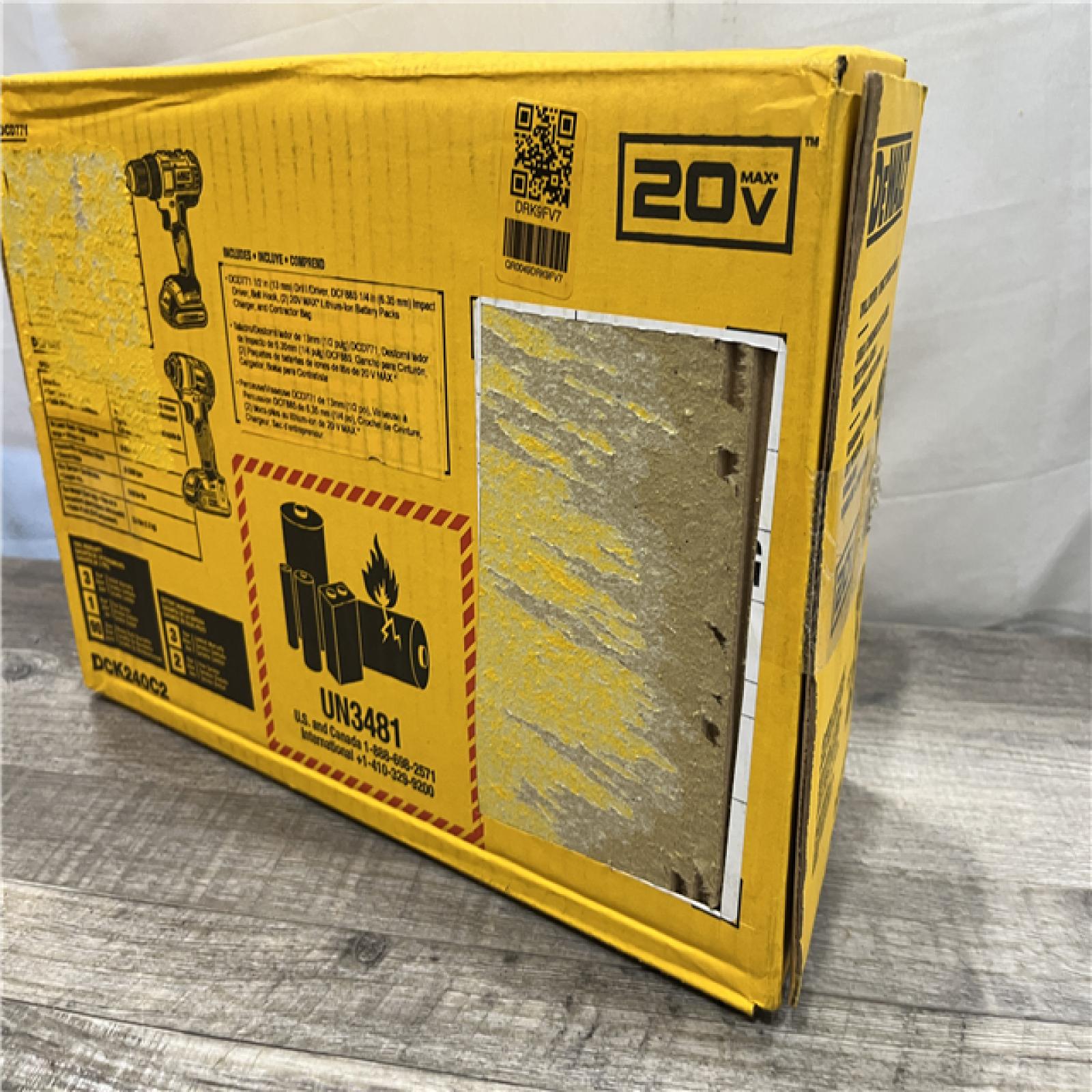 NEW - DEWALT 20V MAX Cordless Drill/Impact 2 Tool Combo Kit