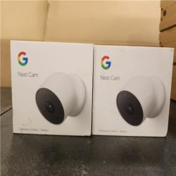 Phoenix AS-IS Google Nest Indoor/Outdoor Wireless Smart Security Camera (Battery) 2-Pack