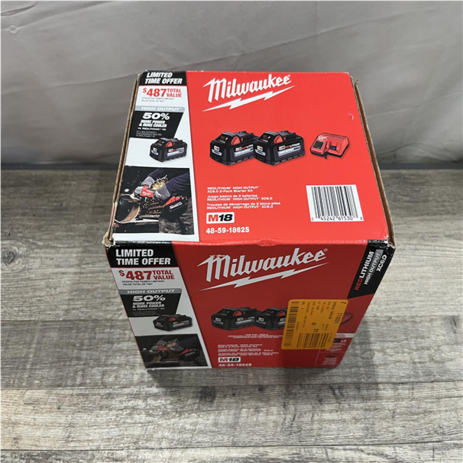 NEW - Milwaukee 18-Volt Lithium-Ion High Output Starter Kit