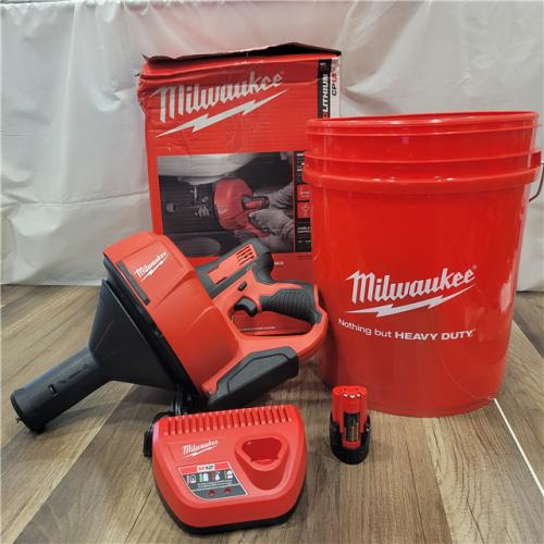 AS-IS   MILWAUKEE TOOL 2571-21 M12 Drain Snake KIT