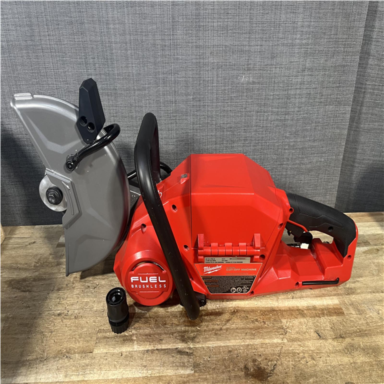 Houston Location AS-IS Milwaukee FUEL ONE-KEY 18V Lithium-Ion Brushless Cordless 9 in. Cut Off Saw (Tool-Only)