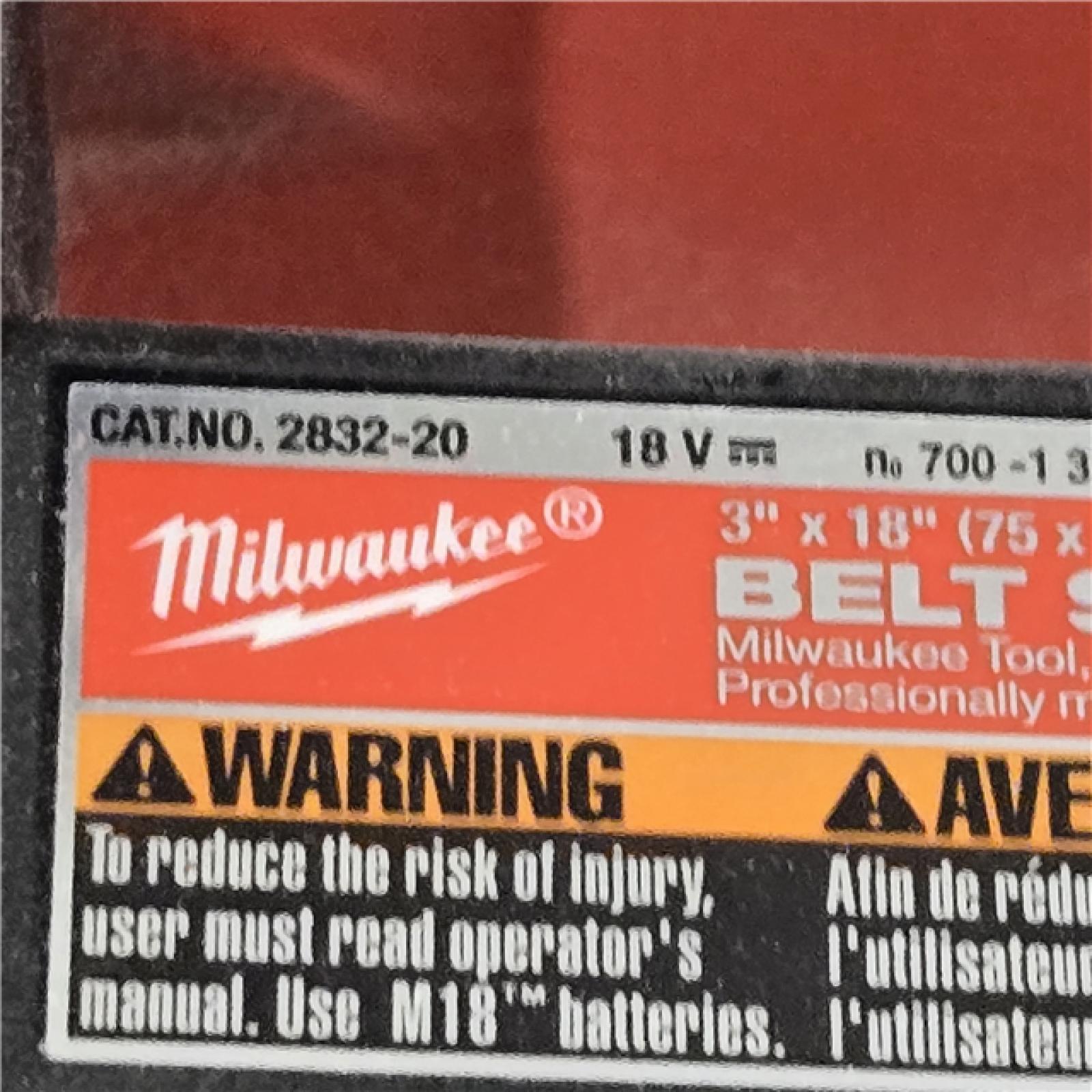 AS-IS Milwaukee M18 FUEL 18V Cordless Belt Sander (Tool-Only)