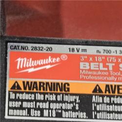 AS-IS Milwaukee M18 FUEL 18V Cordless Belt Sander (Tool-Only)