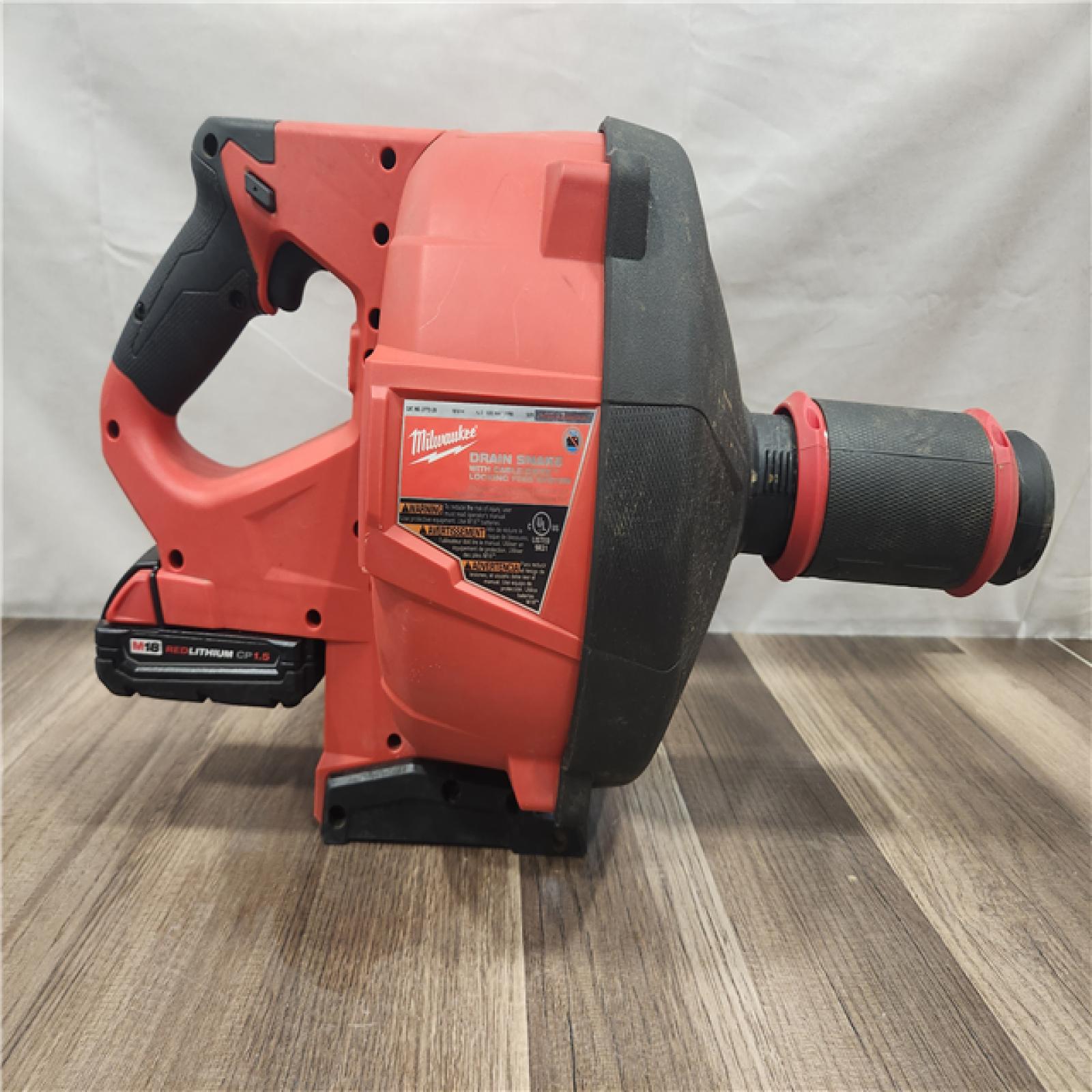 AS-IS- Milwaukee M18 FUEL Drain Snake with CABLE DRIVE Kit