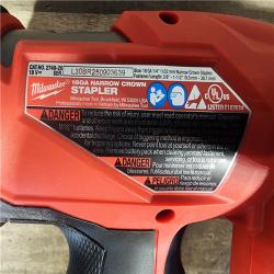 HOUSTON LOCATION - AS-IS MILWAUKEE FUEL 18-Volt Lithium-Ion Brushless Cordless 18-Gauge 1/4 in. Narrow Crown Stapler (Tool-Only)