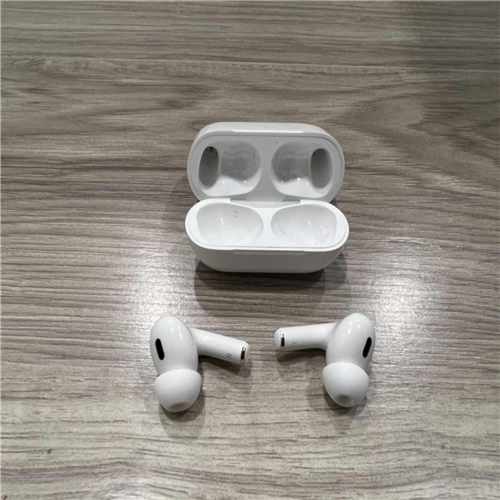 AS-IS Apple AirPods Pro (2nd Generation) with the USB-C MagSafe Charging Case