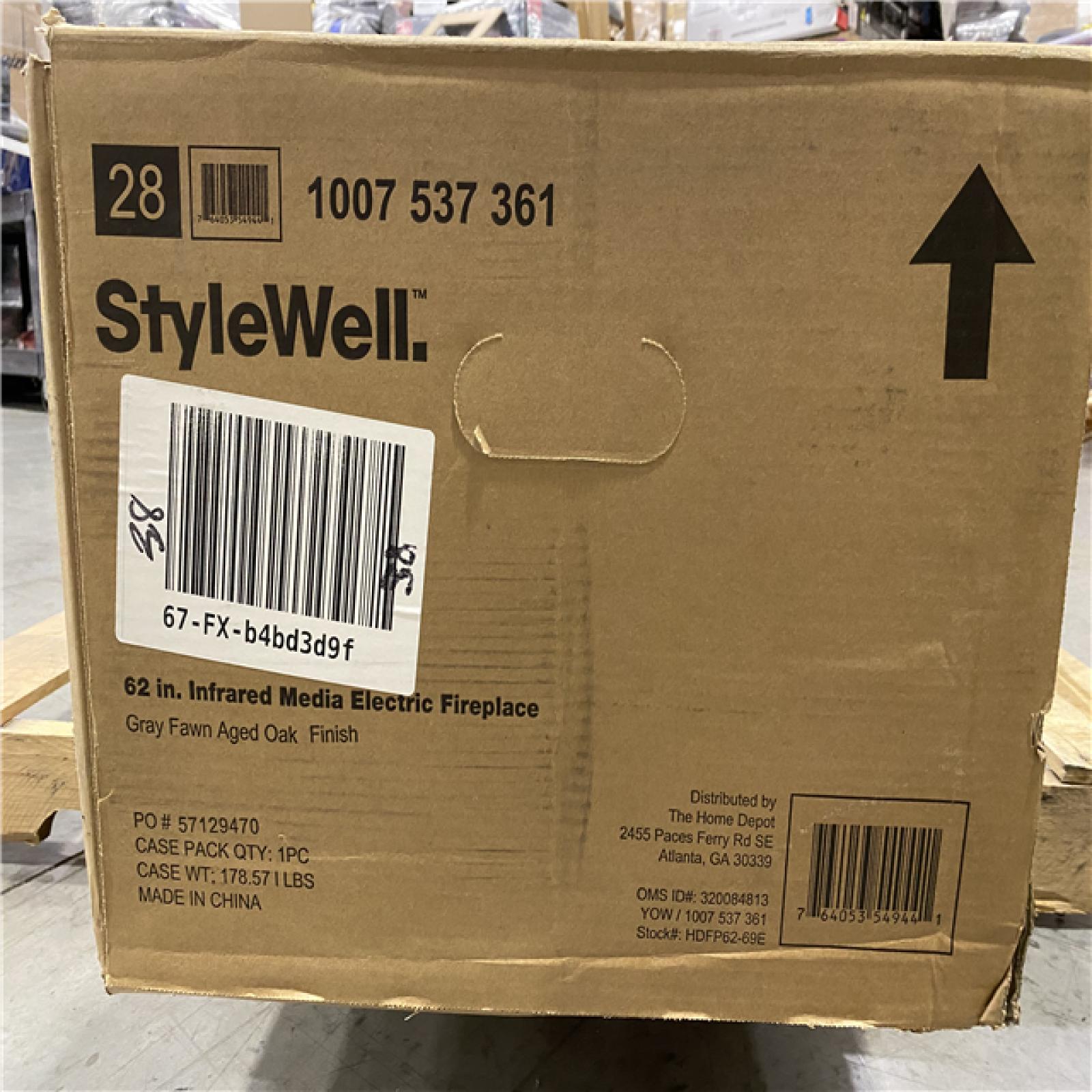 DALLAS LOCATION StyleWell Chelsea 62 in. Freestanding Electric