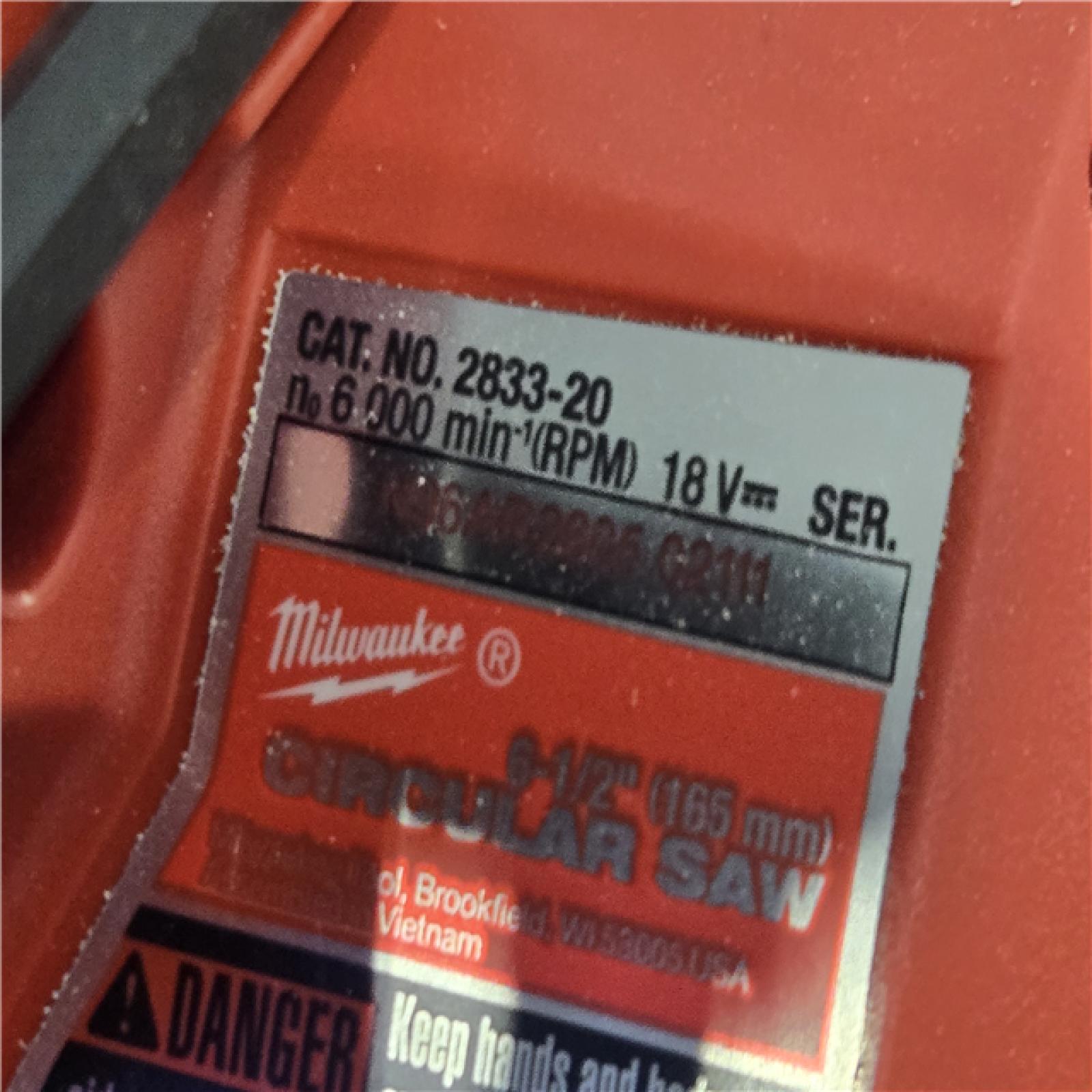 AS-IS Milwaukee FUEL 18V Cordless 6-1/2 in. Circular Saw (Tool-Only)