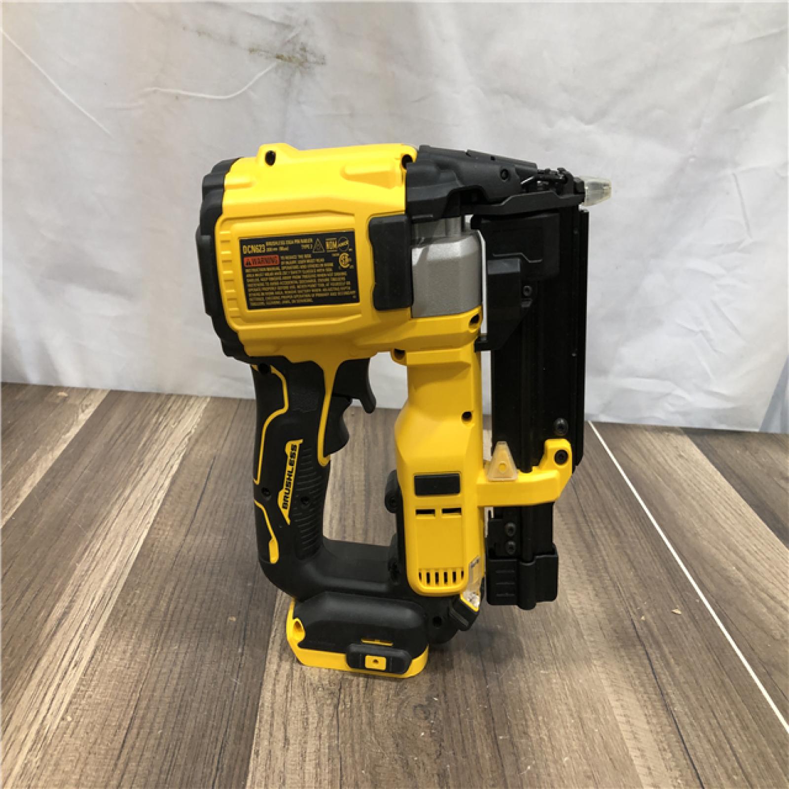 AS-IS DEWALT ATOMIC 20V MAX Lithium Ion Cordless 23 Gauge Pin Nailer Tool Only