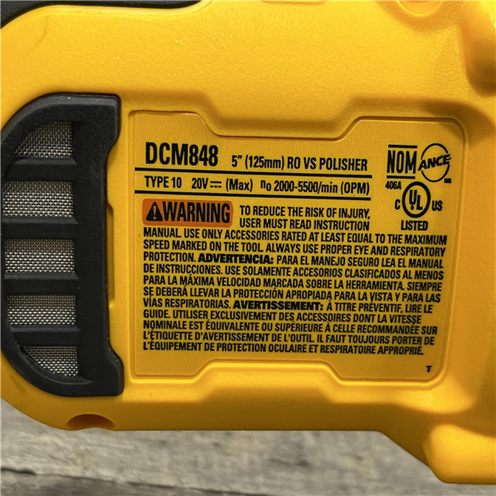 AS-IS DEWALT 20V MAX XR Brushless Cordless 5 Random Orbit Polisher Kit