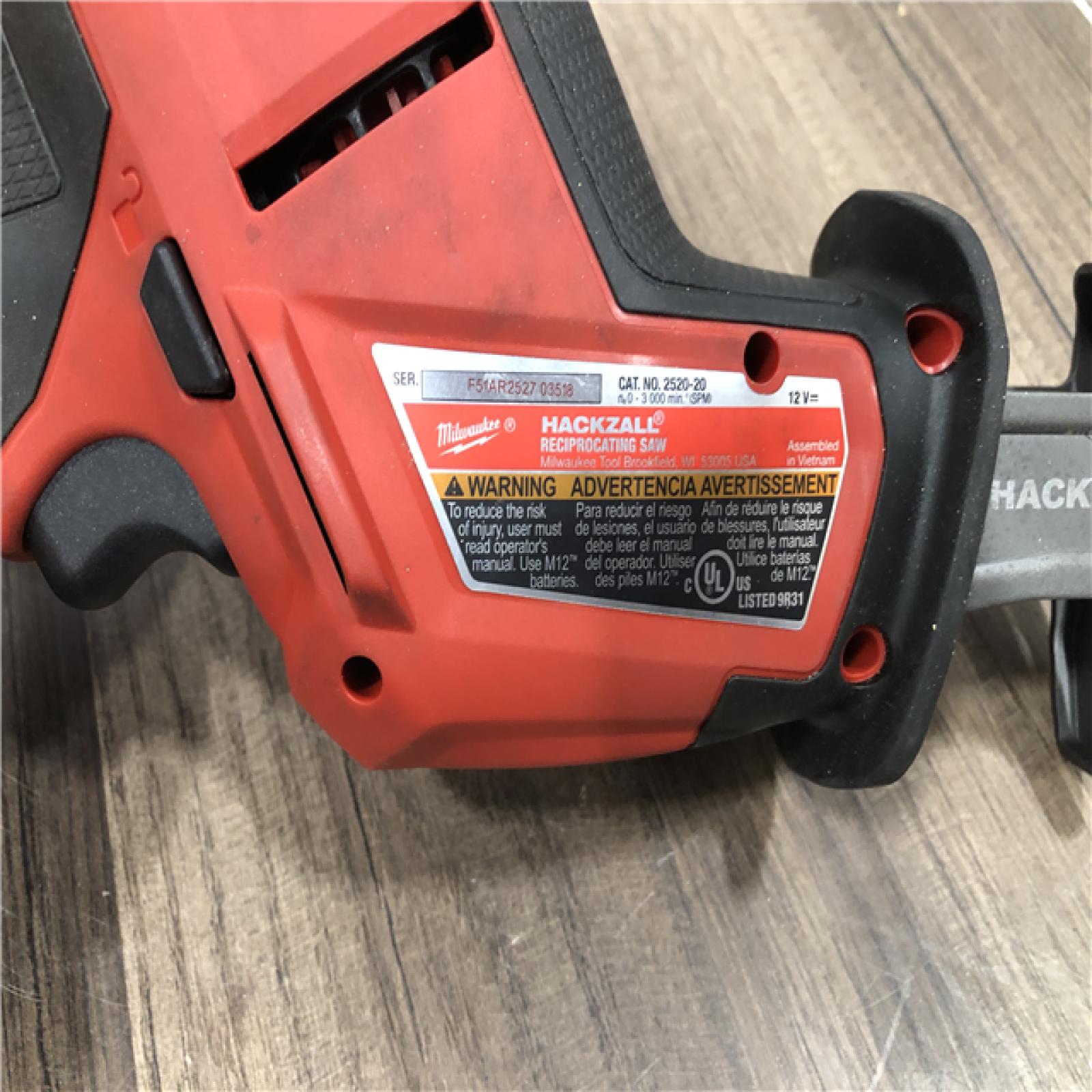 AS-IS Milwaukee FUEL 12V Lithium-Ion Brushless Cordless HACKZALL Reciprocating Saw Kit