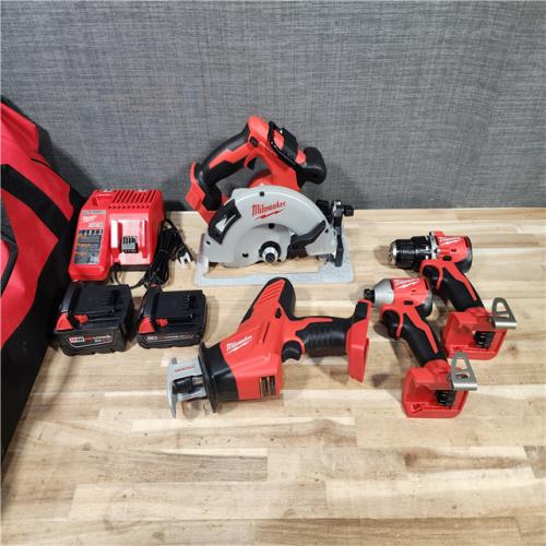 HOUSTON LOCATION - AS-IS Milwaukee M18 4-Tool Combo Kit