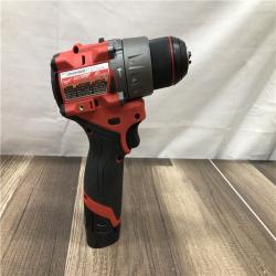 AS-IS Milwaukee FUEL 12-Volt Lithium-Ion Brushless Cordless 1/2 in. Hammer Drill Kit