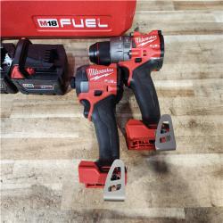 HOUSTON LOCATION - AS - IS Milwaukee FUEL 18V Lithium-Ion Brushless Cordless Hammer Drill and Impact Driver Combo Kit