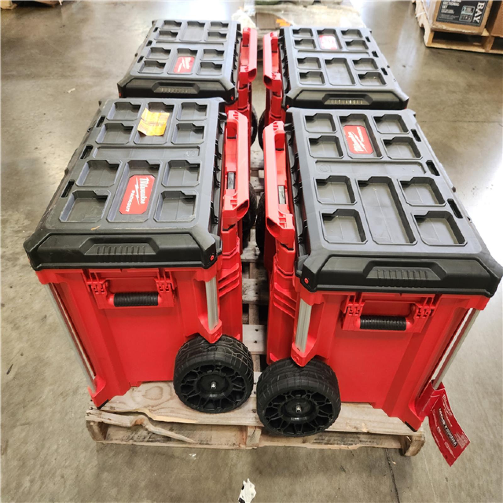 Phoenix NEW Milwaukee PACKOUT 19 in. Rolling Drawer Tool Box Pallet (4-Tool Boxes)