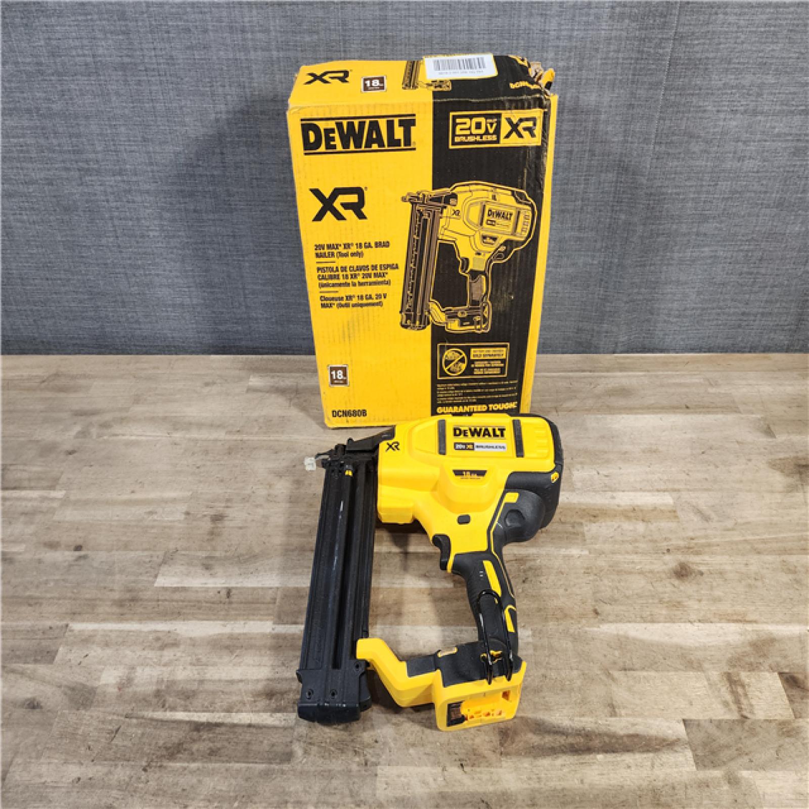 HOUSTON LOCATION - AS-IS DeWalt 20V MAX XR Lithium-Ion Electric Cordless 18-Gauge Brad Nailer (Tool Only)