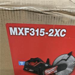 DALLAS LOCATION -Milwaukee MX FUEL Lithium-Ion 14 in. Cut Off Saw Kit with RAPIDSTOP Brake w/ (2) FORGE XC8.0 Batteries & (1) MX FUEL Super Charger