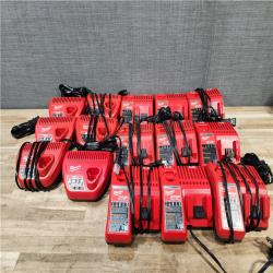 HOUSTON LOCATION - AS-IS MILWAUKEE BATTERY CHARGER PACK QTY - 15