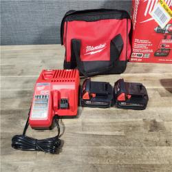 HOUSTON LOCATION - AS-IS Milwaukee 18V Cordless Brushed 2 Tool Drill/Driver and Impact Driver Kit