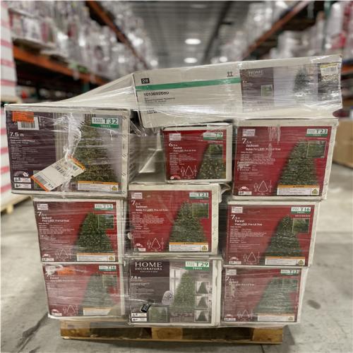 DALLAS LOCATION- AS-IS ASSORTED CHRISTMAS TREES PALLET