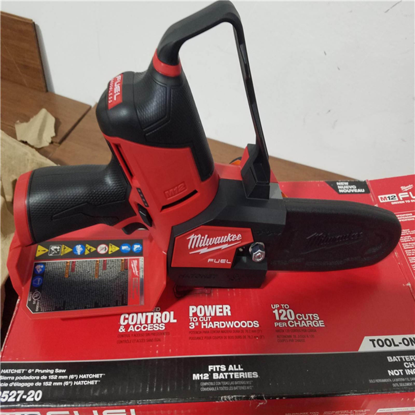 CALIFORNIA AS-IS MILWAUKEE M12 HATCHET 6PRUNING SAW TOOL ONLY