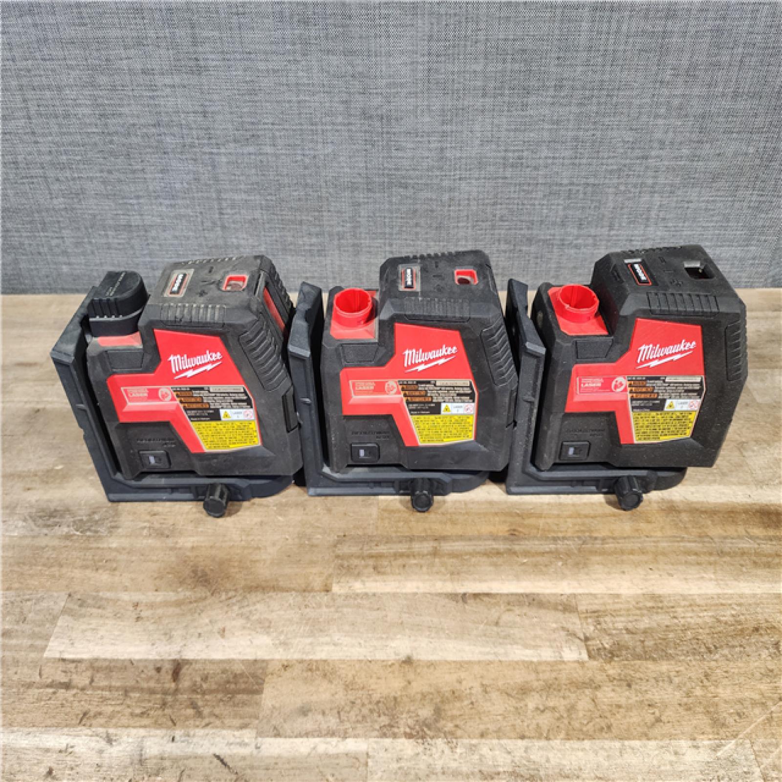 HOUSTON LOCATION - AS-IS MILWAUKEE 3 LASER TOOL COMBO