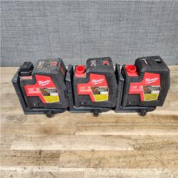 HOUSTON LOCATION - AS-IS MILWAUKEE 3 LASER TOOL COMBO