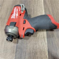AS-IS Milwaukee M12 FUEL SURGE 12V Lithium-Ion Brushless Cordless 1/4 in. Hex Impact Driver Compact Kit W/Two 2.0Ah Batteries, Bag