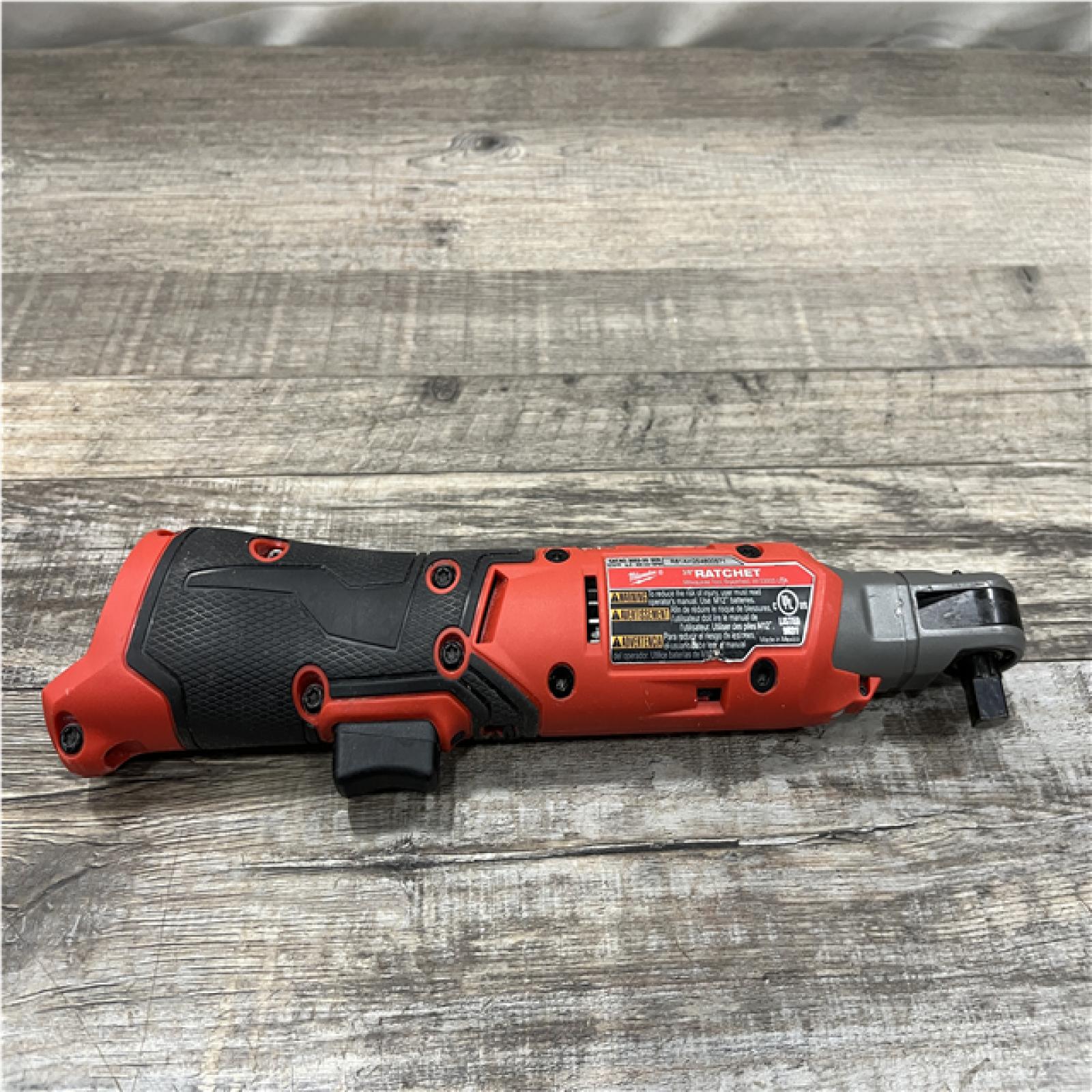 AS-IS Milwaukee FUEL 12V Lithium-Ion Compact 3/8 in. Cordless Ratchet (Tool-Only)