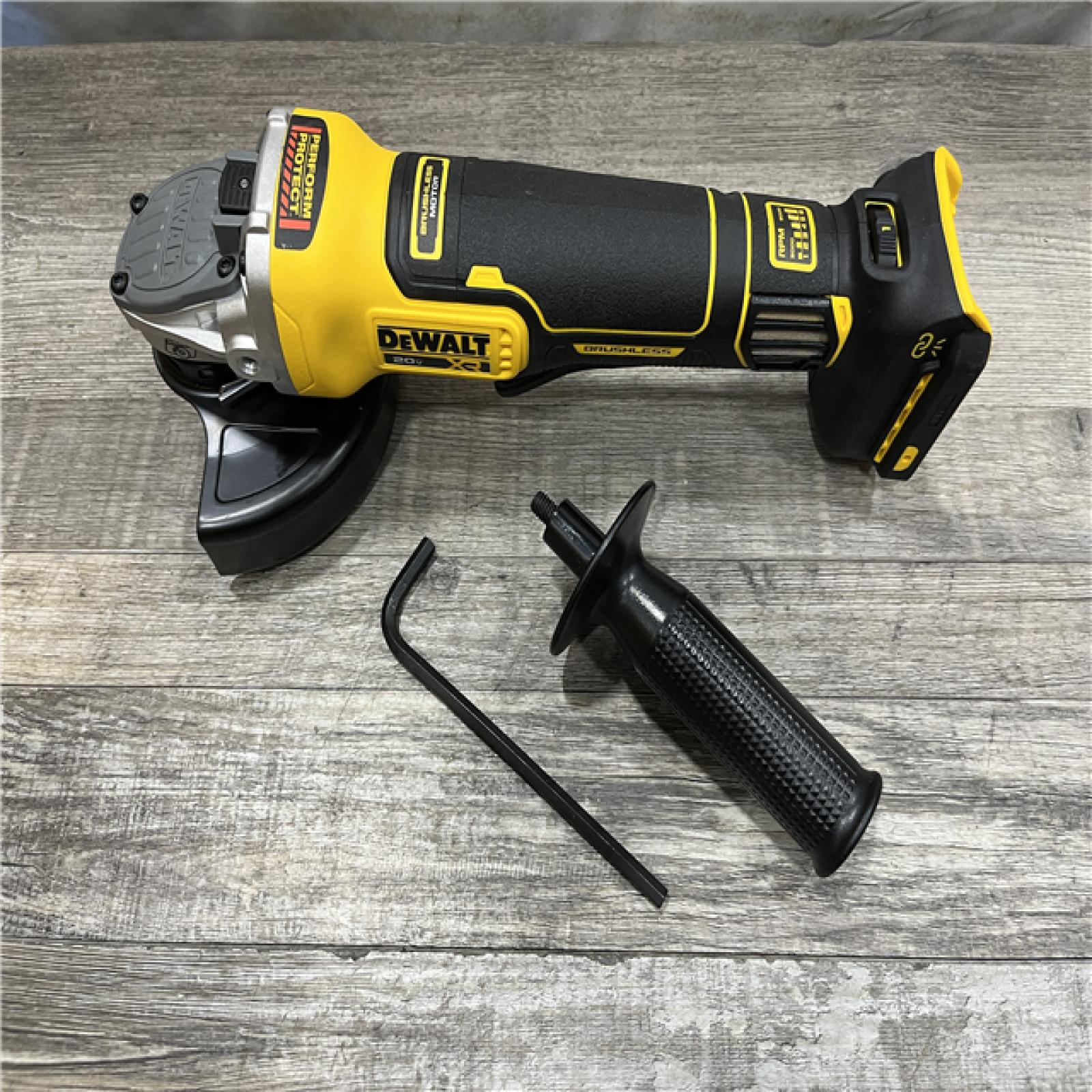AS-IS DEWALT 20V XR Cordless 4-1/2. in. to 5 in. Variable Speed Angle Grinder (Tool Only)