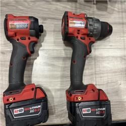 AS-IS Milwaukee FUEL 18V Lithium-Ion Brushless Cordless Hammer Drill and Impact Driver Combo Kit