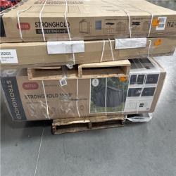 California AS-IS Keter Stronghold Shed (10x 15) Includes 3.5 ft. Extension Kit (Damage Boxes)