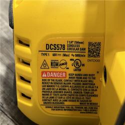 AS-IS DEWALT FLEXVOLT 60V MAX Cordless Brushless 7-1/4 in. Circular Saw with Brake (Tool Only)