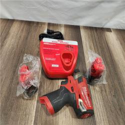 AS-IS - Milwaukee M12 FUEL SURGE 12V Lithium-Ion Brushless Cordless 1/4 in. Hex Impact Driver Compact Kit