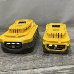AS-IS DEWALT 20V MAX XR POWERSTACK Lithium-Ion Battery Starter Kit with 5.0Ah and 1.7Ah Batteries and Charger