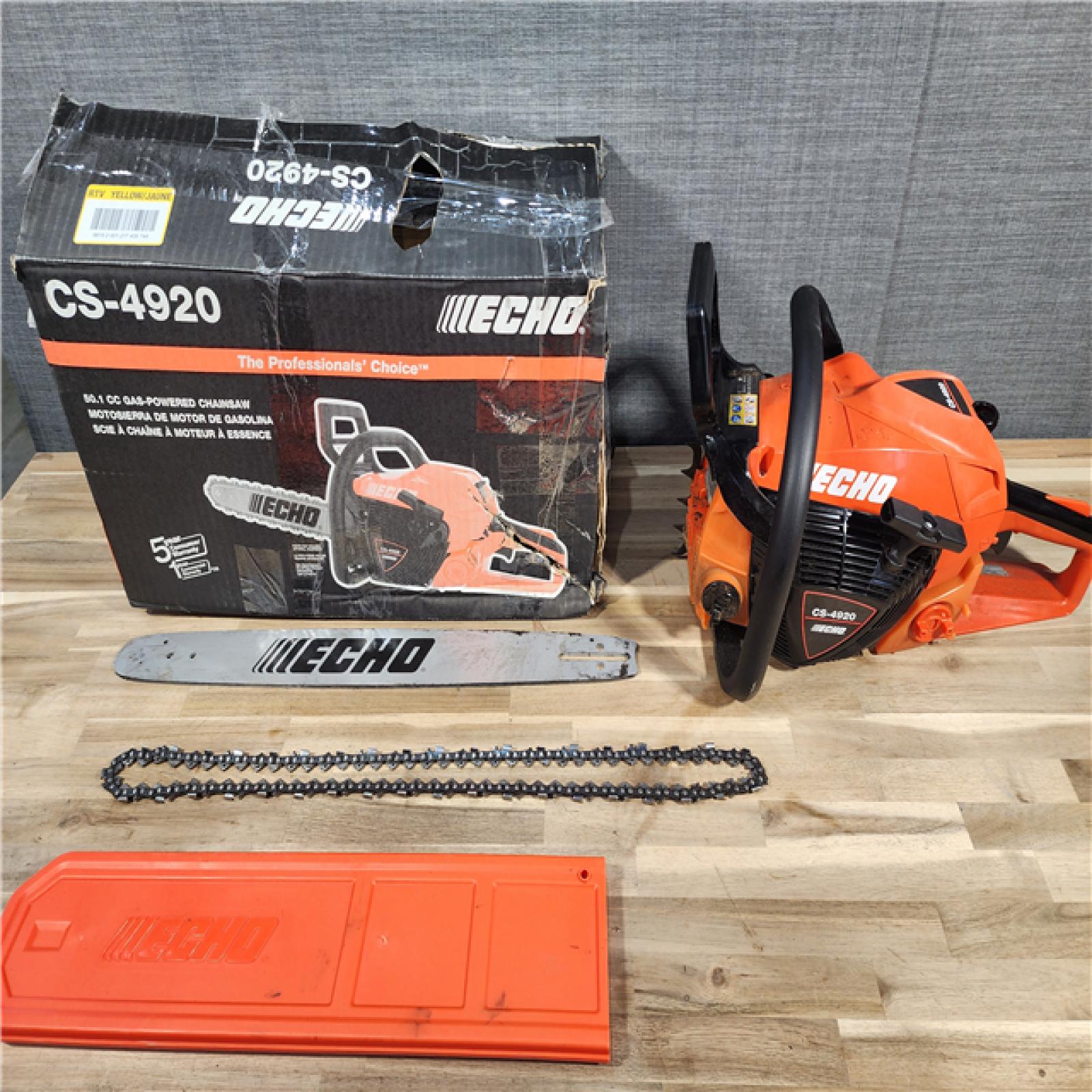 HOUSTON LOCATION - AS-IS ECHO 20 in. 50.1 Cc 2-Stroke Gas Rear Handle Chainsaw
