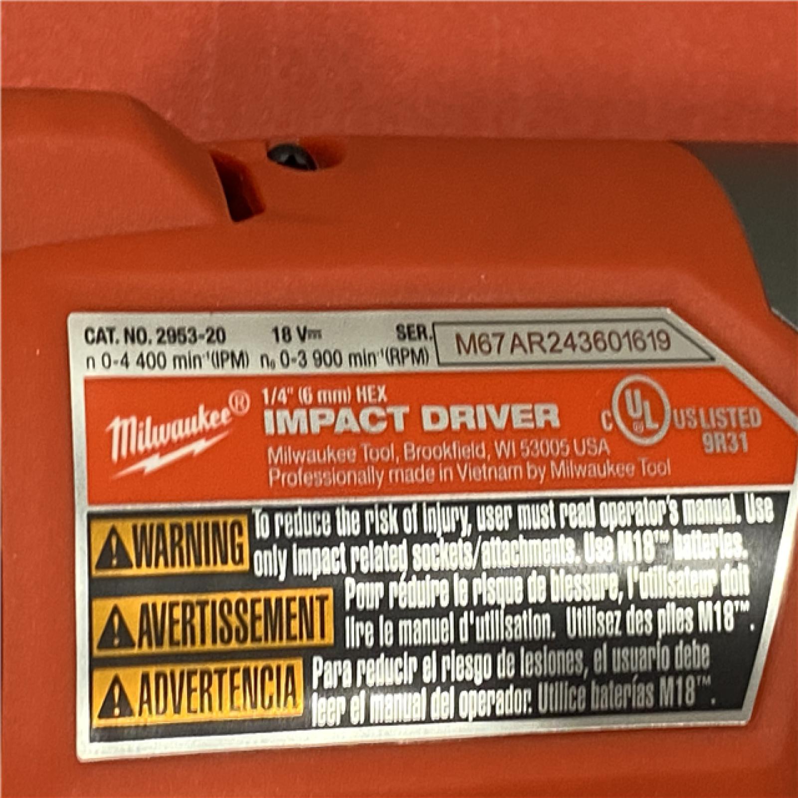 AS-IS Milwaukee FUEL 18V Lithium-Ion Brushless Cordless Hammer Drill and Impact Driver Combo Kit