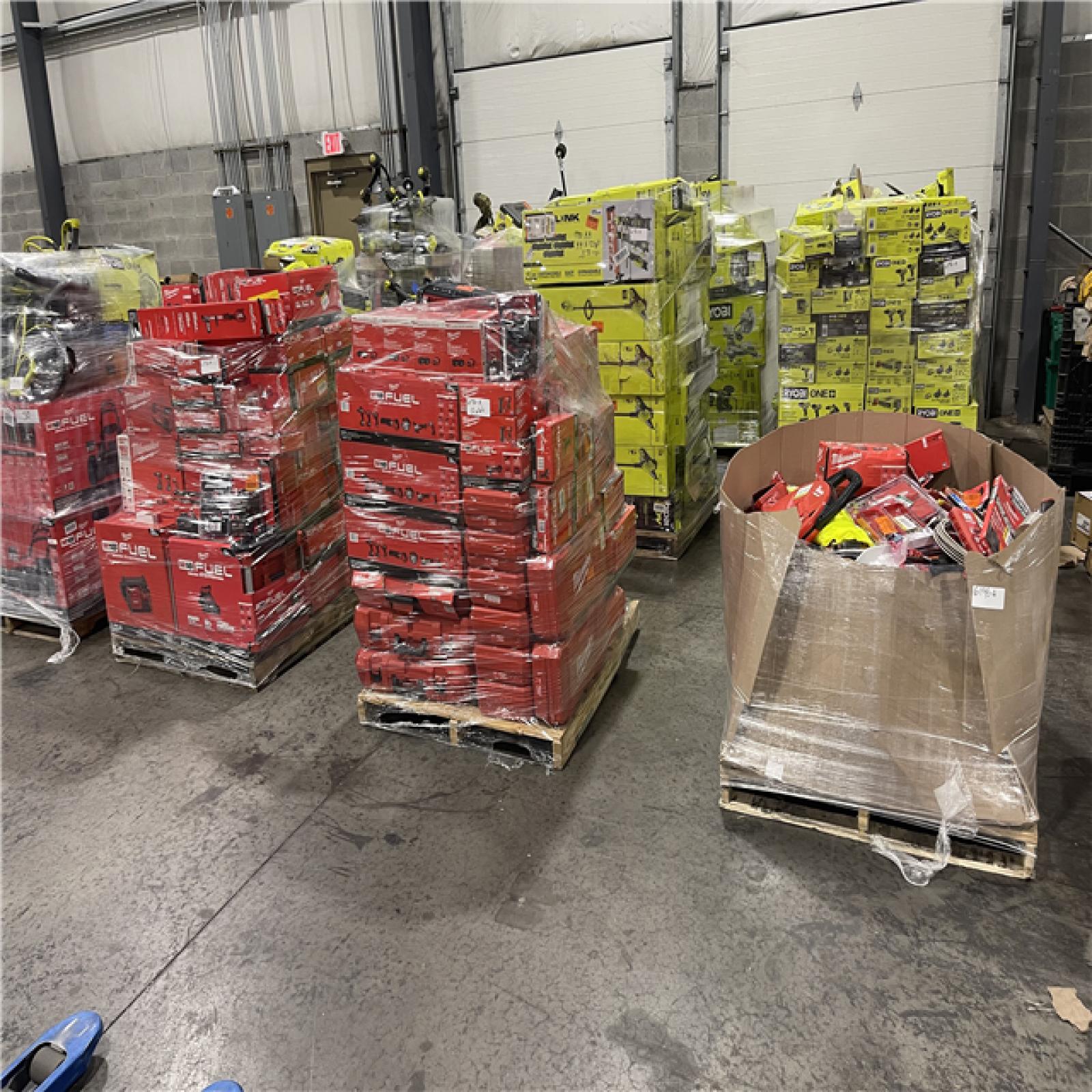 Pittston Location As-IS Power Tools Partial Truckload (12 Pallets) 6196-A