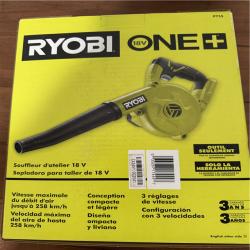 California NEW Sealed Box Ryobi 18V Workshop Blower (Tool Only)