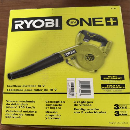 California NEW Sealed Box Ryobi 18V Workshop Blower (Tool Only)