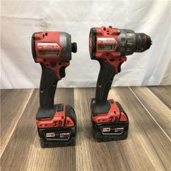 AS-IS Milwaukee FUEL 18V Lithium-Ion Brushless Cordless Hammer Drill and Impact Driver