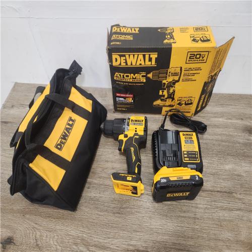 Phoenix Location NEW DEWALT ATOMIC 20-Volt Lithium-Ion Cordless 1/2 in. Compact Hammer Drill with 3.0Ah Battery, Charger and Bag