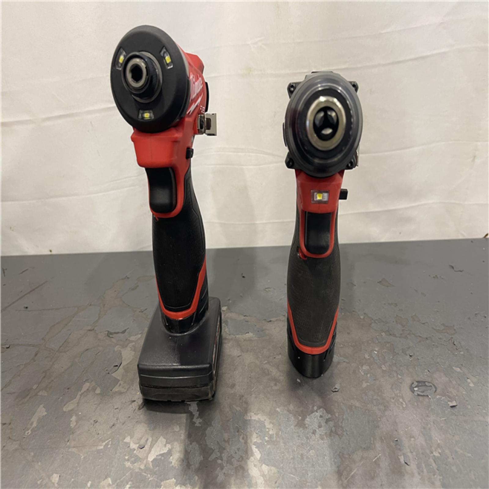 AS-IS- Milwaukee 12V Brushless Hammer Drill and Impact Driver Combo Kit