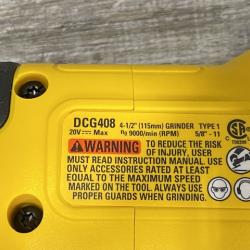 AS-IS DEWALT 20V MAX Cordless Brushless 4-1/2 in. Angle Grinder with Paddle Switch (Tool Only)