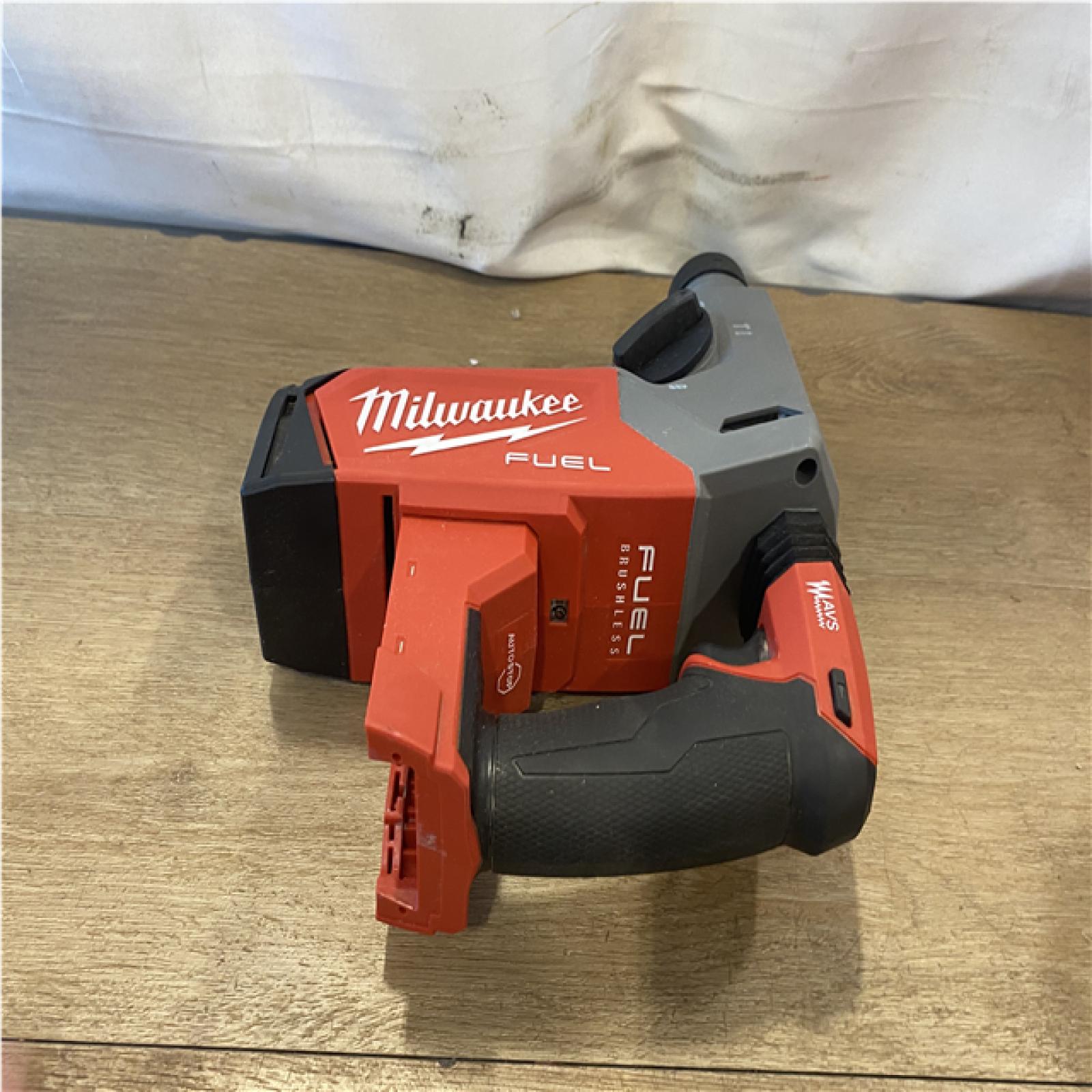 AS-IS Milwaukee  FUEL 18V Lithium-Ion Brushless Cordless 1 in. SDS-Plus Rotary Hammer (Tool-Only)
