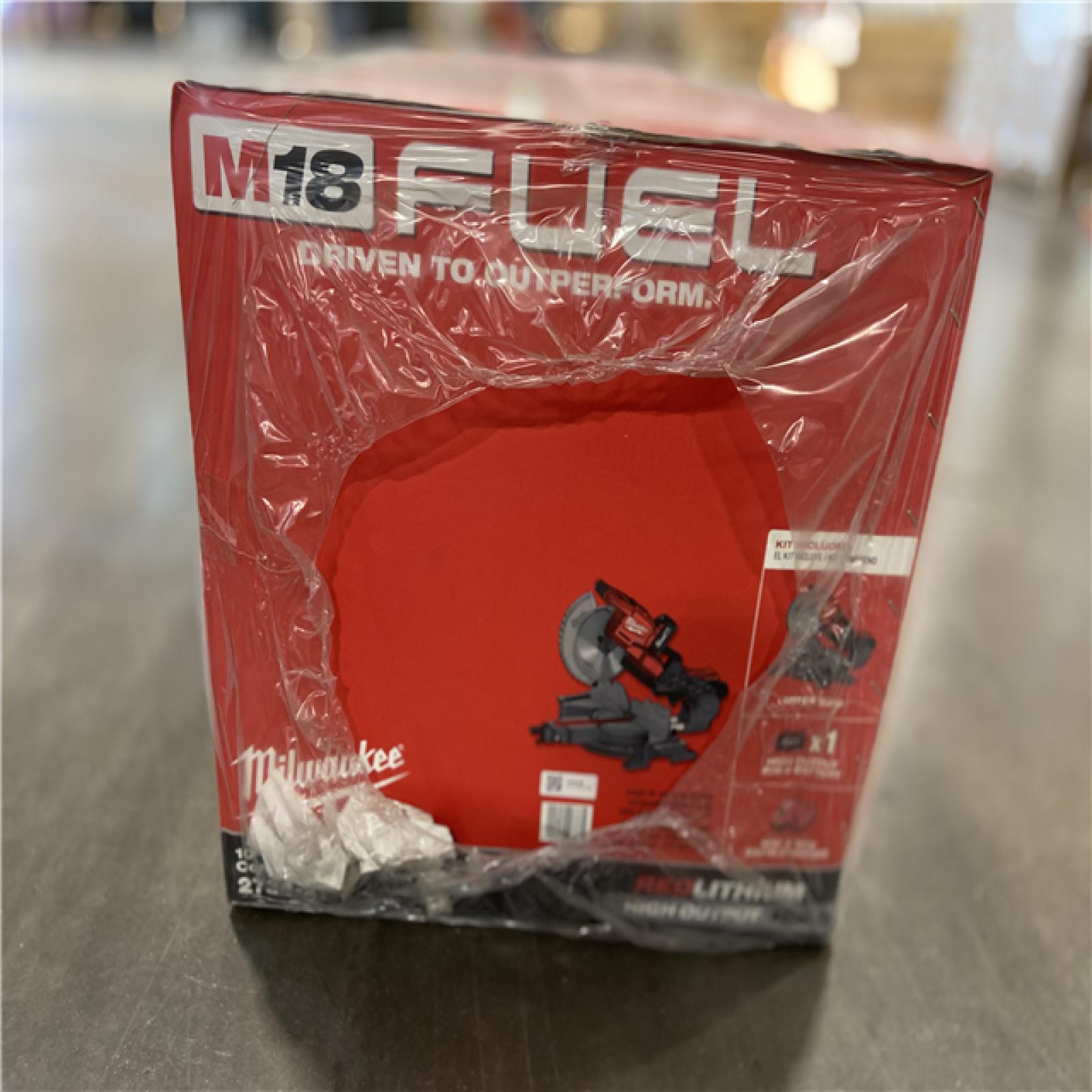 NEW! - Milwaukee M18 FUEL 18V 10 in. Lithium-Ion Brushless Cordless Dual Bevel Sliding Compound Miter Saw Kit