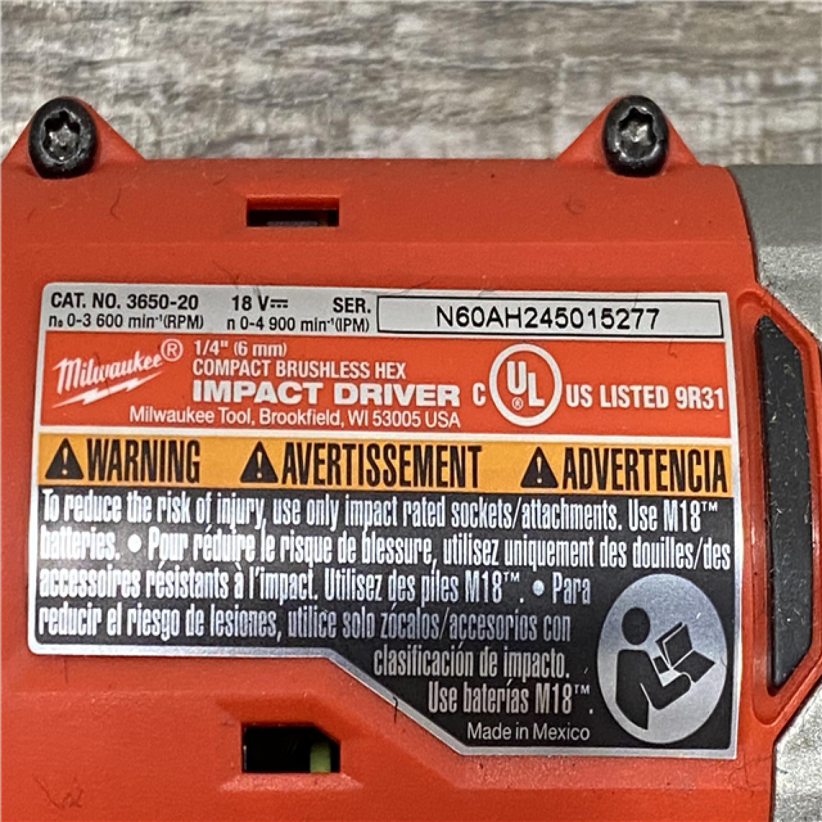 AS-IS Milwaukee 18V Lithium-Ion Brushless Cordless Compact Drill/Impact Combo Kit