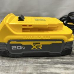 AS-IS DEWALT 20V MAX XR POWERSTACK Lithium-Ion Battery Starter Kit with 1.7Ah Battery and Charger