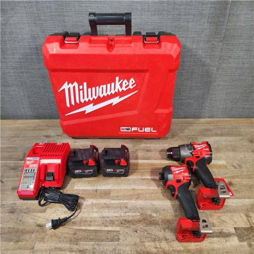 HOUSTON LOCATION - AS-IS (APPEARS LIKE NEW) Milwaukee FUEL 18V Lithium-Ion Brushless Cordless Hammer Drill and Impact Driver Combo Kit